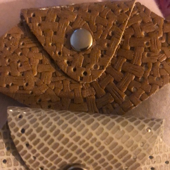 wrist wallet leather purse wristband handmade by meee I craft put it on purse - Picture 4 of 7